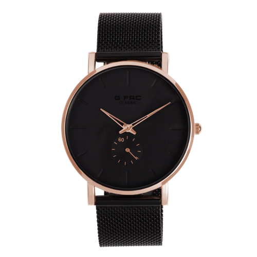 Reloj doble hora analogo metalico pulso maya