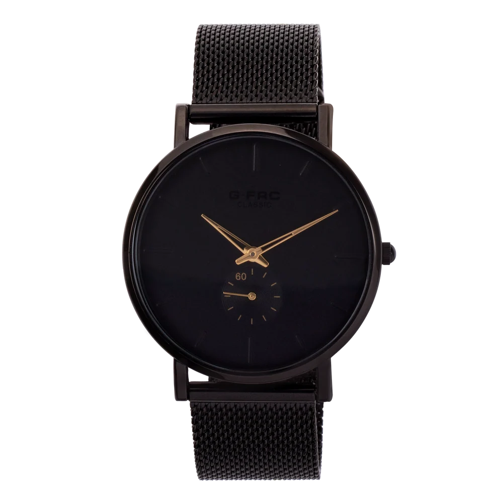 Reloj doble hora analogo metalico pulso maya