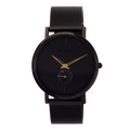 Reloj doble hora analogo metalico pulso maya